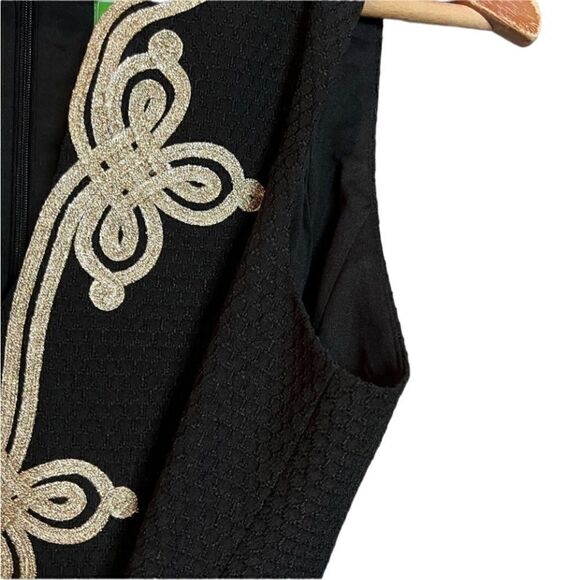 NWT! Pappagallo black dress with embellishment. - Picture 14 of 15